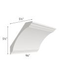 Vienna Cloud Extra Large Cove Crown Molding