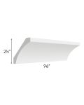 Southport White Shaker 96" Cove Crown Molding