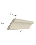 Stratton Khaki Shaker 96" Crown Molding