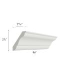 Palisades White 96" Crown Molding
