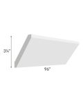 Brighton White Shaker 96" Angled Crown Molding