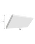Charlotte White 96" Angled Crown Molding
