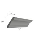 Stratton Dark Grey Shaker 96" Crown Molding
