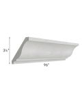 Heather Grey Shaker Crown Molding
