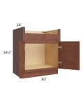 Cambridge Saddle Glaze 30" Farm Sink Base Cabinet