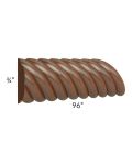 Cambridge Saddle Glaze 96" Rope Molding