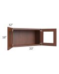 Cambridge Saddle Glaze 33x18 Decorative Wall Cabinet