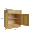Heritage Amber Shaker 30" Base Cabinet 