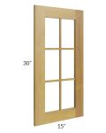 Heritage Amber Shaker 15x30 Glass Door