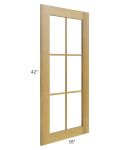 Heritage Amber Shaker 18x42 Glass Door