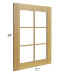 Heritage Amber Shaker 21x30 Glass Door