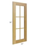 Heritage Amber Shaker 24x36 Corner Glass Door