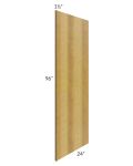 Heritage Amber Shaker 24x96 Refrigerator End Panel