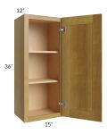 Heritage Amber Shaker 15x36 Wall Cabinet