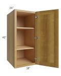 Heritage Amber Shaker 18x42x24 Split Pantry Wall Cabinet