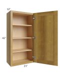 Heritage Amber Shaker 21x42 Wall Cabinet