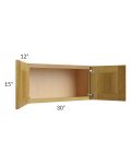 Heritage Amber Shaker 30x15 Wall Cabinet