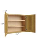 Heritage Amber Shaker 36x30 Wall Cabinet