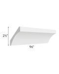 Township White 8' Curved Crown Molding