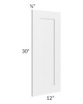 Southport White Shaker 30" Wall Decorative Panel