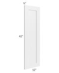Southport White Shaker 42" Wall Decorative Panel
