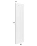 Brighton White Shaker Bottom Decorative Door for a Tall Cabinet or Panel