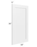 Southport White Shaker 18x36 Decorative Panel