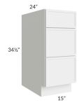 Portland White 15" Drawer Base Cabinet