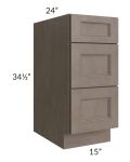 Providence Natural Grey 15" Drawer Base Cabinet