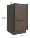 Vienna Kona Brown 18" Drawer Base Cabinet