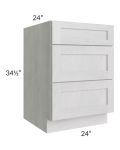 Heather Grey Shaker 24" Drawer Base Cabinet