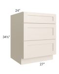 Midtown Cream Shaker 27" Drawer Base Cabinet