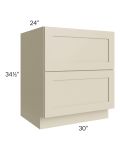 Stratton Khaki Shaker 30" 2-Drawer Base Cabinet