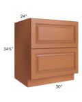 Lexington Cinnamon Glaze 30" 2-Drawer Base Cabinet 