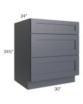 Midtown Indigo Shaker 30" Drawer Base Cabinet