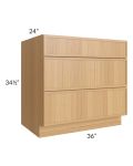 Portland Sand 36" Drawer Base Cabinet 