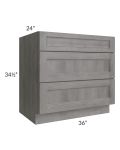 Providence Slate Grey 36" Drawer Base Cabinet