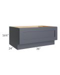 Midtown Indigo Shaker 36" Drawer Bench Seat