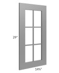 Stratton Light Grey Shaker 24x30 Diagonal Corner Mullion Door (cabinet not included) - Out of stock through April