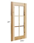 Prairie Shaker 24x30 Diagonal Corner Mullion Door (cabinet not included)