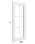 Palisades White 24x36 Diagonal Corner Mullion Door (cabinet not included) - Out of stock through mid April