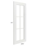 Palisades White 24x42 Diagonal Corner Mullion Door (cabinet not included) - Out of stock through mid April