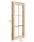 Prairie Shaker 27x36 Diagonal Corner Mullion Door (cabinet not included) - Out of stock through mid April