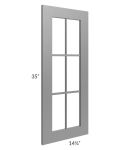 Stratton Dark Grey Shaker 27x36 Diagonal Corner Mullion Door (cabinet not included) - Out of stock through mid April