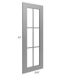 Stratton Light Grey Shaker 27x42 Diagonal Corner Mullion Door (cabinet not included) - Out of stock through mid April