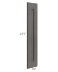 Midtown Dark Grey Shaker 48 x 120 Back Panel (3/4" Thick)