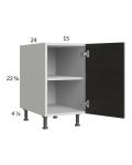 Euro Cafe 15" Full Height Door Desk Base Cabinet