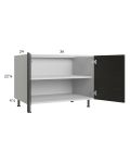 Euro Cafe 36" Full Height Door Desk Base Cabinet