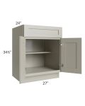 Kingston Pearl Grey Shaker 27" Base Cabinet