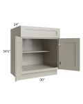 Kingston Pearl Grey Shaker 30" Base Cabinet